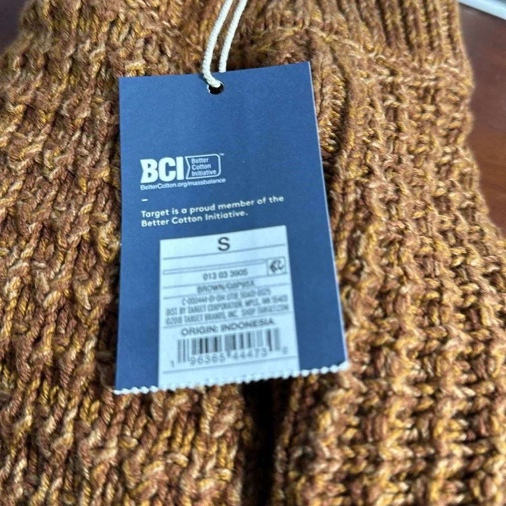 Universal thread goods‎ co. women’s S long sleeve, mock neck knit crop sweater